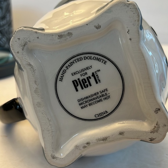 Hand painted Dolomite Zebra oversized coffee mug Pier 1 - Picture 5 of 5